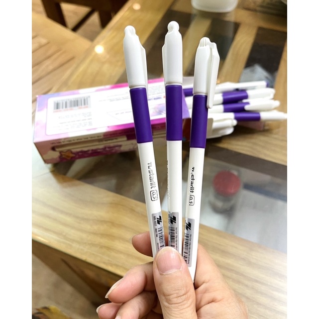Bút viết mực tím 10-20 cái cho bé cấp 1/ bút thiên long mực tím
