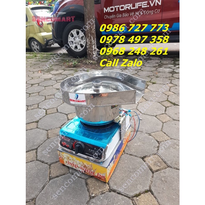 Máy nổ bỏng ngô chạy ga, máy làm bắp rang bơ bằng ga tháng 10 năm 2022