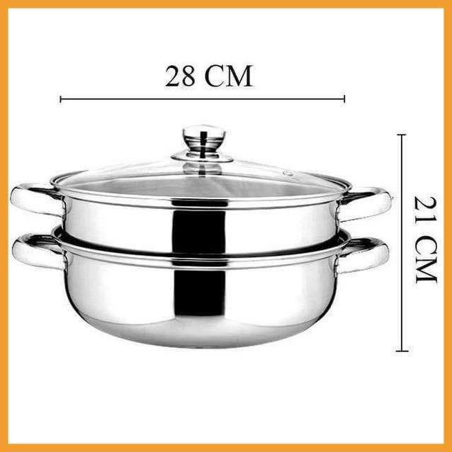 NỒI HẤP INOX 2 TẦNG CAO CẤP _ Giá Bán Sỉ Lẻ