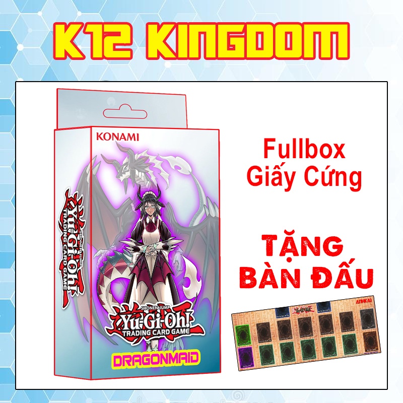 Bài Yugioh Master Duel - Hộp bài Dragonmaid deck 54 lá - HM7