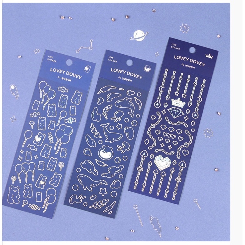 Sticker Lovey dovey_hình dán trang trí top