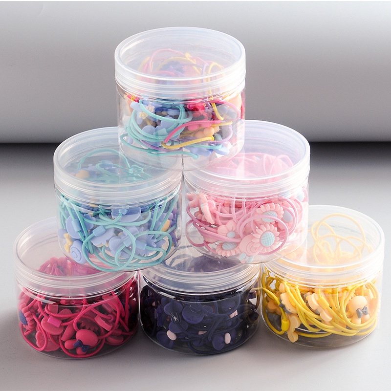 Bộ 20 Dây Cột Tóc Cao Su Thời Trang Hàn Quốc Cho Trẻ Em