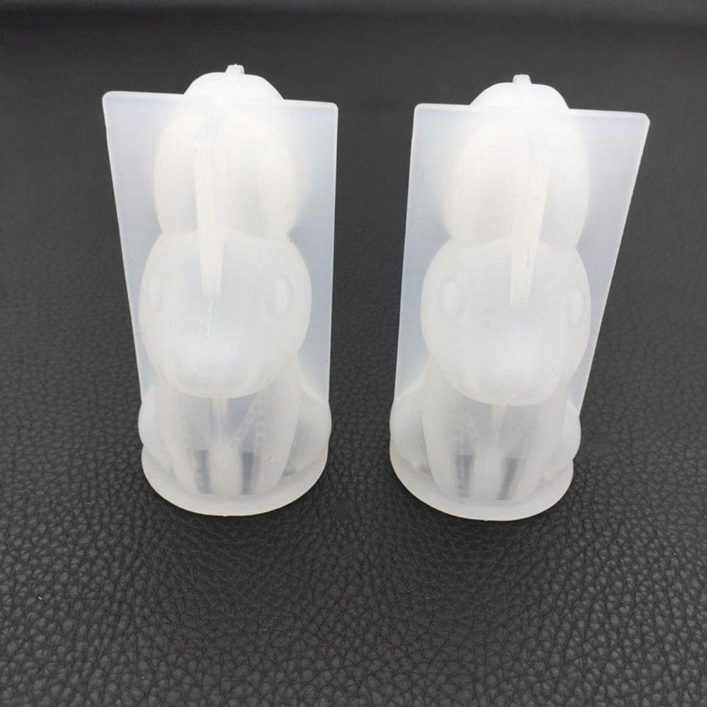 AUGUSTINA Khuôn Silicone Làm Bánh Tạo Hình Thỏ 3D Dễ Thương