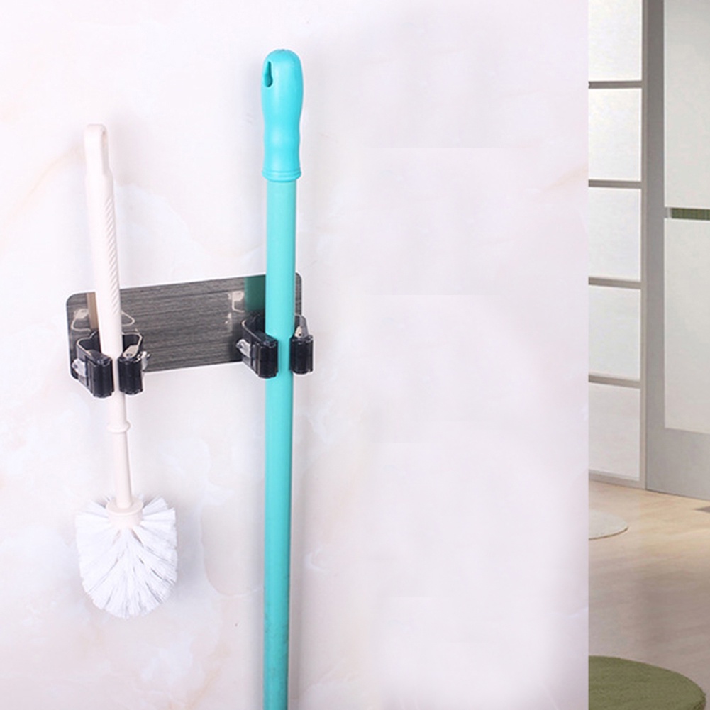 Giá Đỡ Chổi Và Cây Lau Nhà Gắn Tường Tiện Lợi