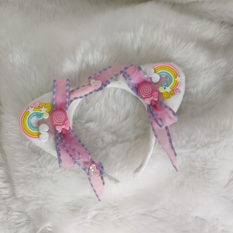 Băng Đô Nơ Tai Gấu Bông Hóa Trang Halloween