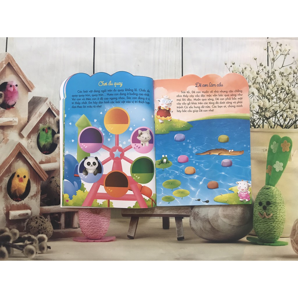 SÁCH- Phát triển chỉ số Thông minh IQ - Tập 2 (200 Miếng bóc dán thông minh 2-10 tuổi) | BigBuy360 - bigbuy360.vn