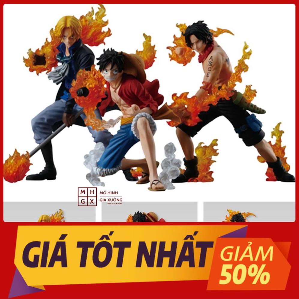 Mô hình bộ 3 anh em  Luffy - Ace - Sabo One Piece - Monkey D.Luffy , Gol D. Ace , Sabo. Figure Tượng Vua Hải Tặc