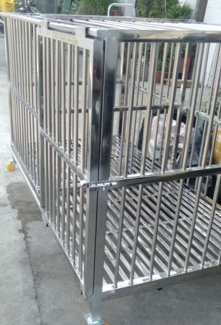 Chuồng chó inox 80*160*90 SHIP HỎA TỐC TPHCM
