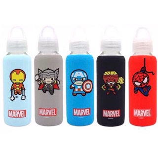 Marvel Bình Thủy Tinh Đựng Nước MINISO MINISO 300ml Di Động Bảo Vệ Môi Trường Có Thể Tháo Rời Cho Học Sinh/Trẻ Em/Người Lớn