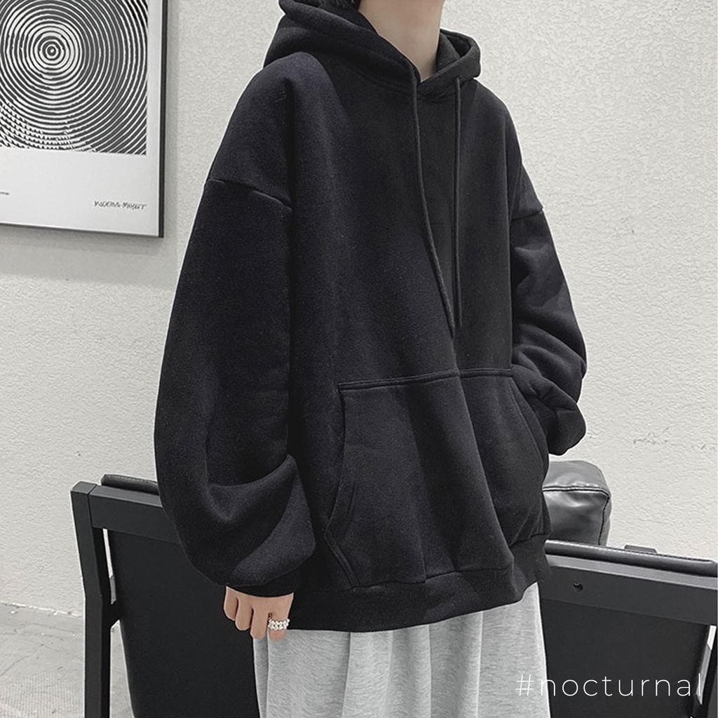 Áo Hoodie Trơn Basic Nocturnal Nam Nữ Cặp Đôi Unisex Phong Cách Dạo Phố Sài Gòn Ulzzang 2021 Màu Đen & Xám | WebRaoVat - webraovat.net.vn