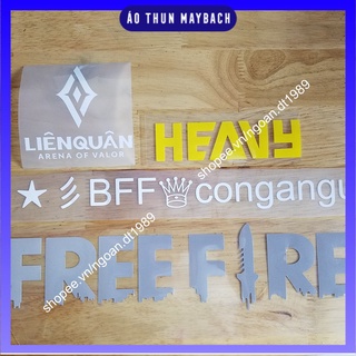 Decal Ép Áo-Tên-ID-Quân Đoàn Theo Yêu Cầu - Dùng Bàn Ủi (bàn là) Hoặc Máy Ép Vào Áo