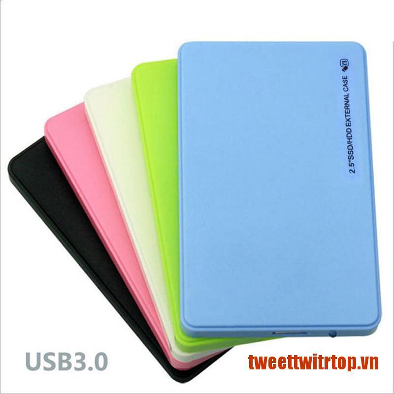 TRTOP 2.5 inch HDD SSD Case USB3.0 to SATA Hard Disk Box 5Gbps SD Disk Case