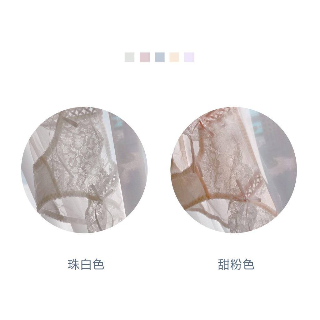 Quần Lót Nữ Ren Đan Dây Phong Cách Retro Phối Bèo Kháng Khuẩn Thoáng Khí Sexy Xuất Đông Âu  Hàng Loại Đẹp.