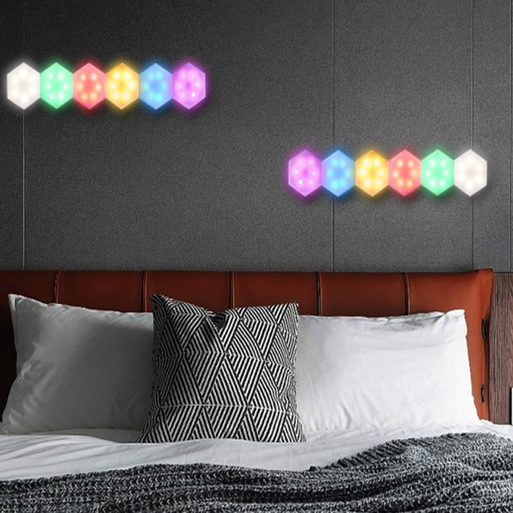 [ 1PCS RGB LED Simple and Portable Light Wall Lamp][Touch Sensor Light Wall Decoration Wall Light][Battery Powered Wireless Night Light ]