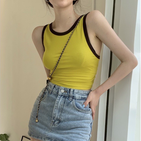 Áo Ba Lỗ Viền Màu Siêu Hot