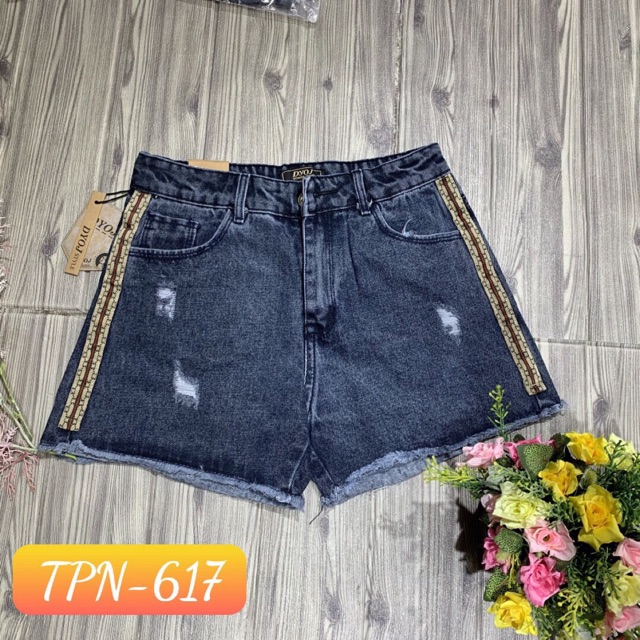Quần short bò chạy sọc cao cấp