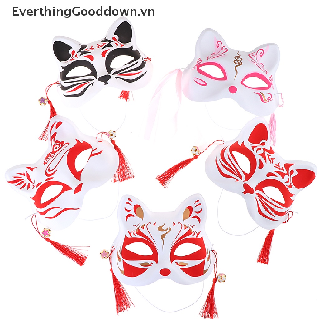 1 Mặt Nạ Nửa Mặt Hóa Trang Cáo Anime EverthingGooddown