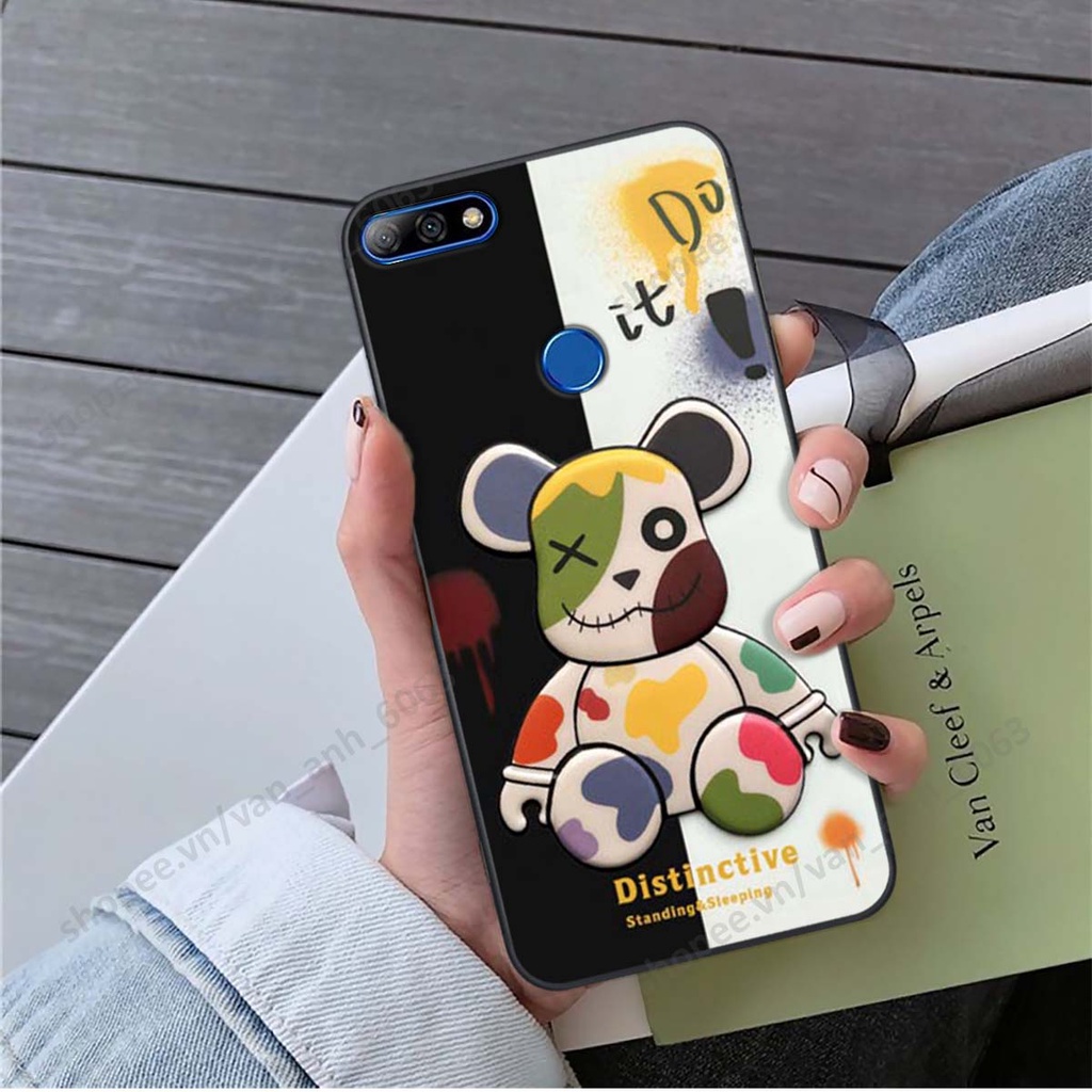 Ốp lưng Huawei Y7 Prime 2018 / Y7 Pro 2018 hình kaws, bear brick, venom thời trang siêu ngầu