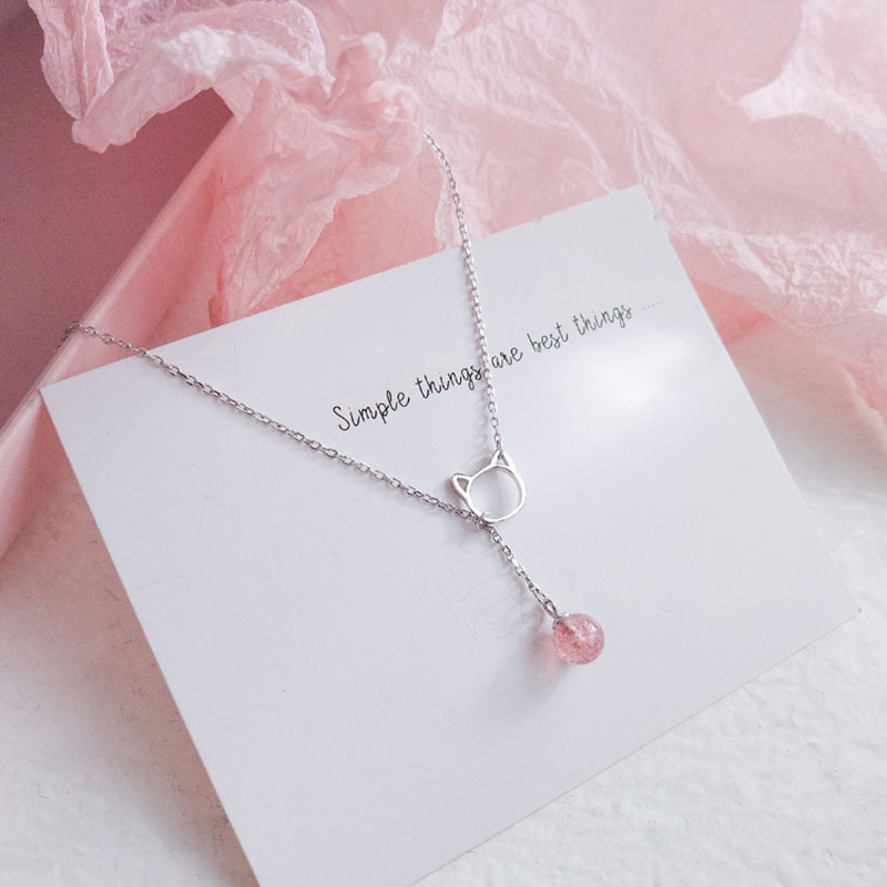 Vòng đeo tay mặt hình mèo dễ thương cho nữ