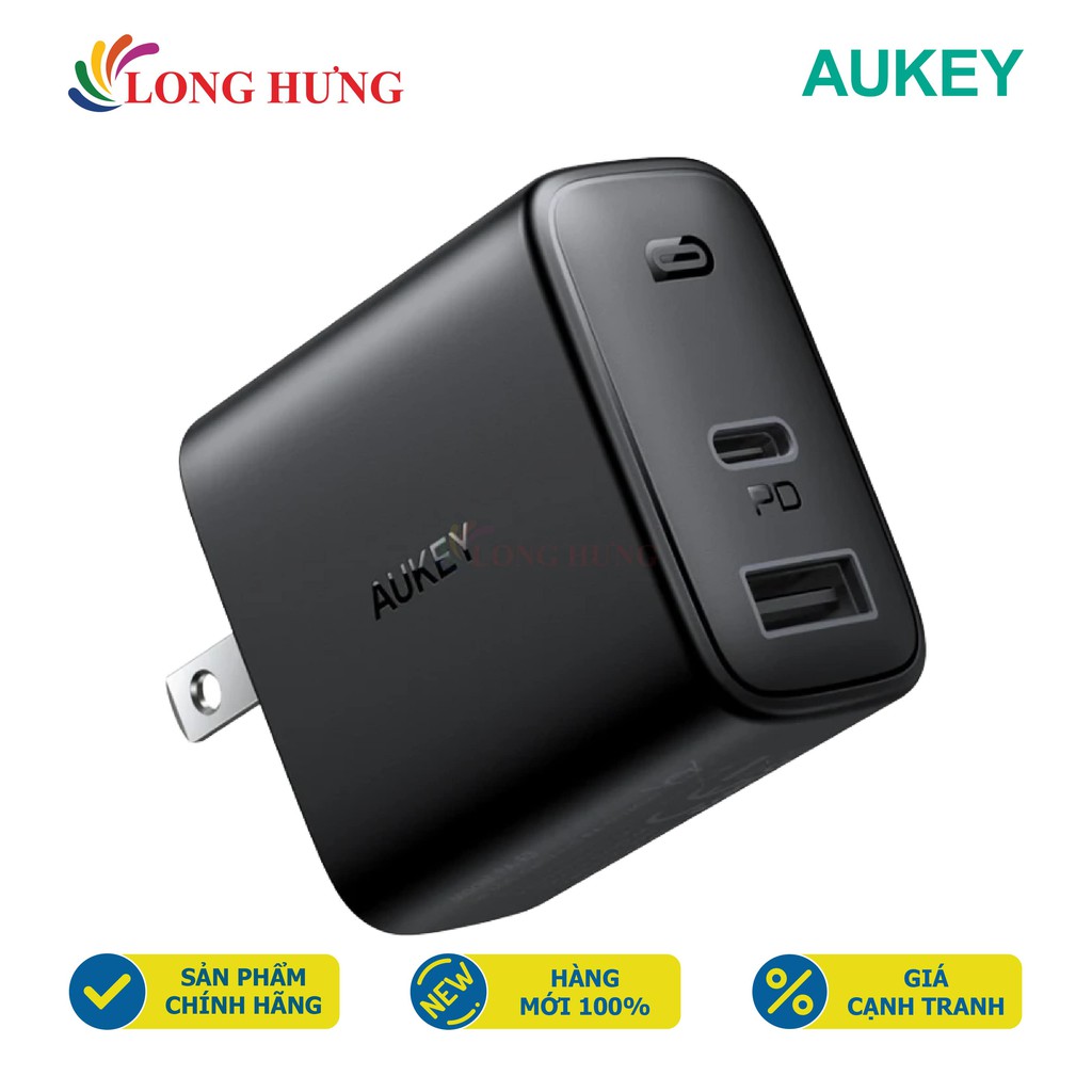 Cốc sạc Aukey 1USB 1Type-C 32W PA-F3S - Hàng chính hãng