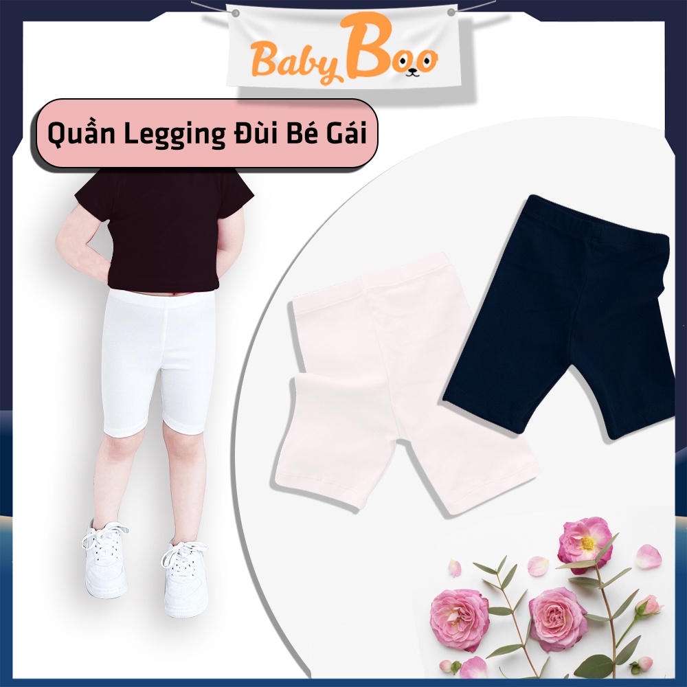 Quần Legging Bé Gái Đùi Mùa Hè Co Dãn 4 Chiều Thời Trang- BabyBoo Store