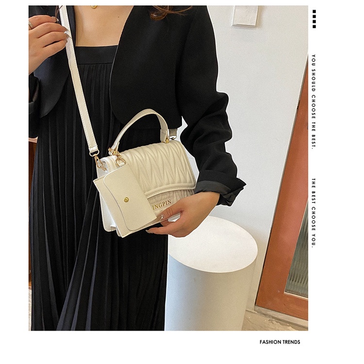 Túi Đeo Chéo Nhỏ Hình Vuông Họa Tiết Thêu Thời Trang Cao Cấp Dành Cho Nữ