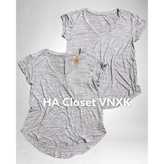 Áo Thun Lụa Cổ Tim Xuất Mỹ Dư