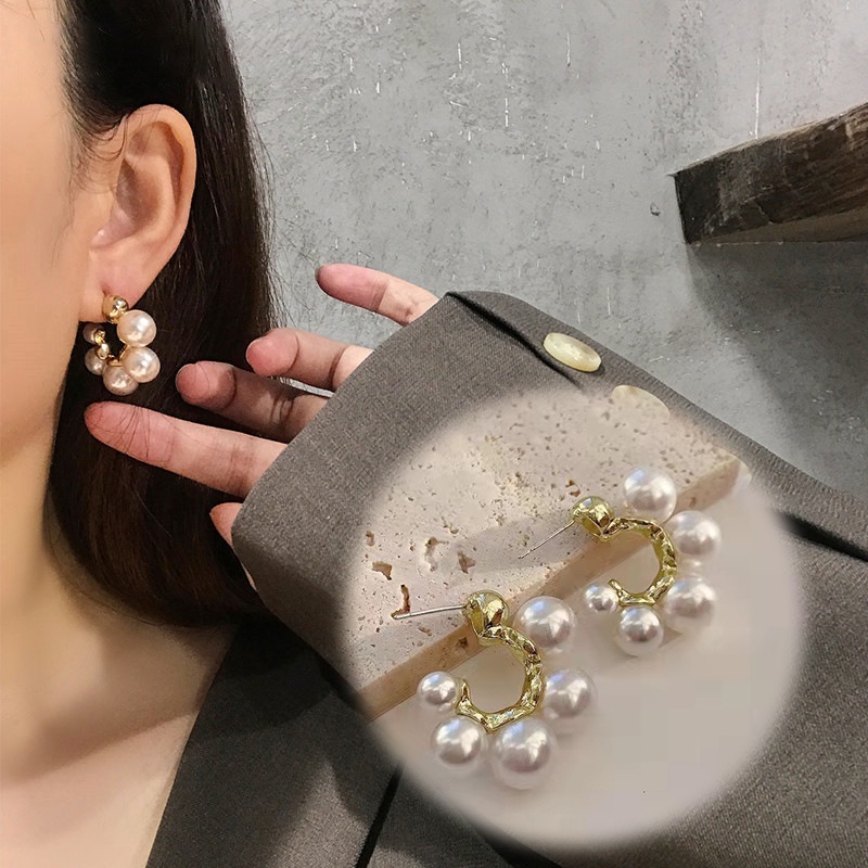 Đôi Bông Tai Ngọc Trai Thời Trang Giản Dị Dành Cho Nữ