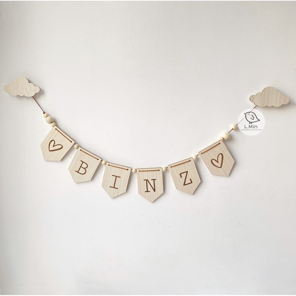 CỜ GỖ IN TÊN BÉ BY L.MIN