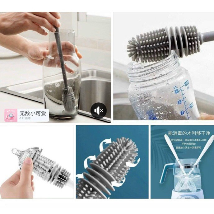 CỌ RỬA BÌNH SỮA CỐC LỌ SILICOL