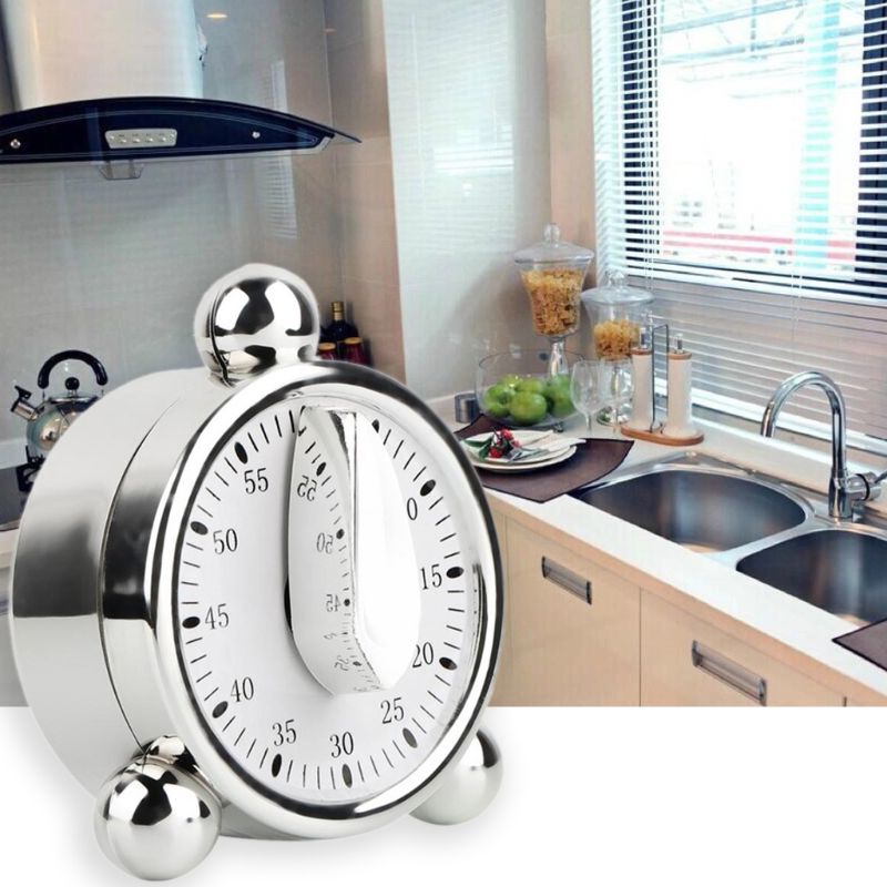 Đồng Hồ Hẹn Giờ Nấu Ăn 60 Phút Thiết Kế Nhỏ Gọn Tiện Dụng Cho Nhà Bếp