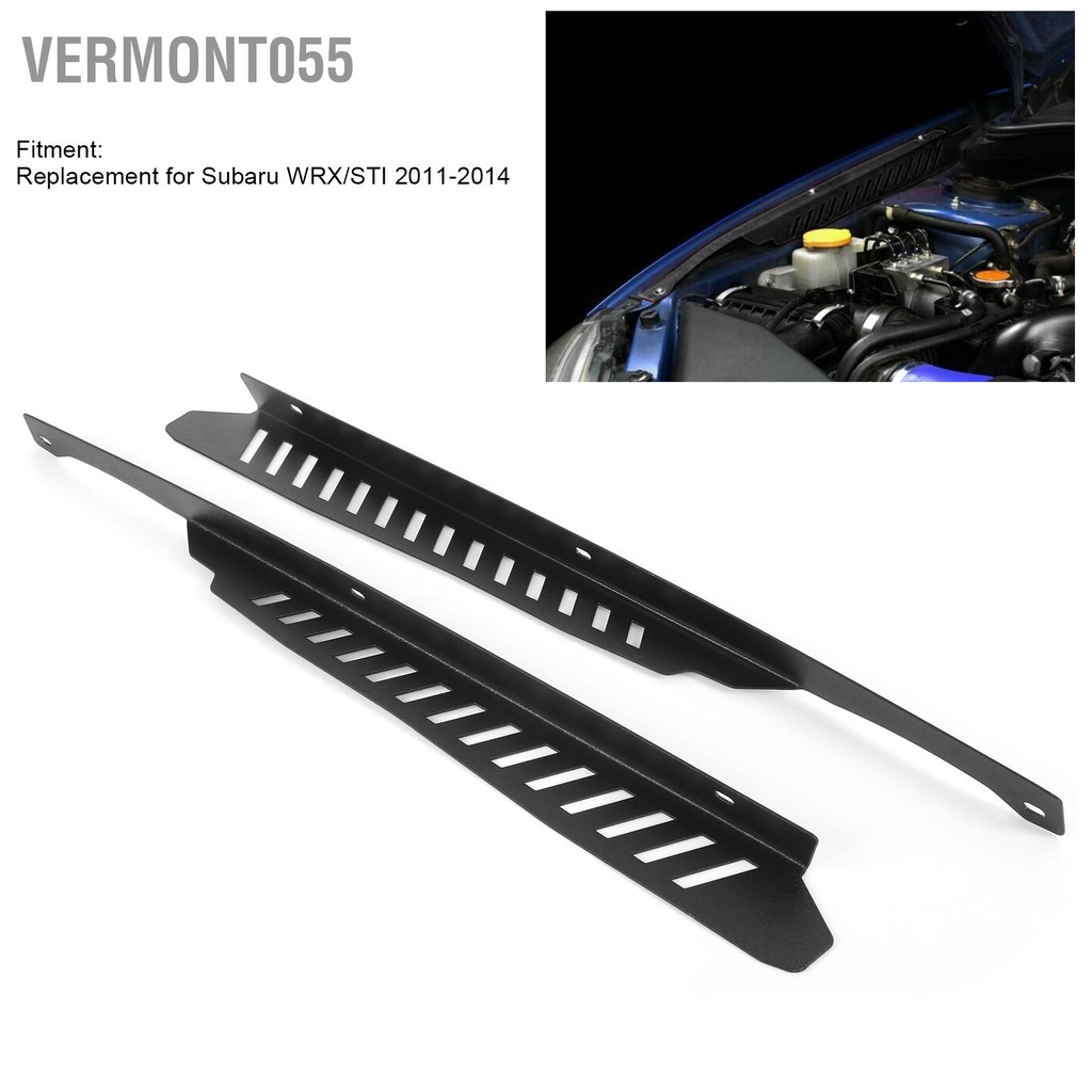 Có thể bán buôn Set 2 Tấm Chắn Bùn Bằng Hợp Kim Nhôm Màu Đen Cho Subaru WRX / STI 2011 2014 Hàng giao ngay