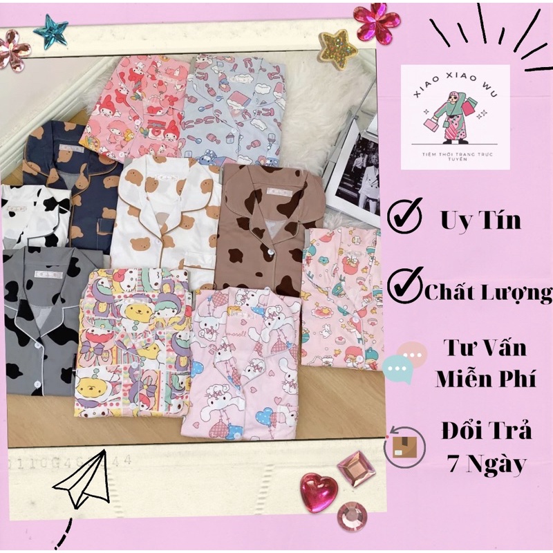 SET PYJAMA - Bộ ngủ pijama chất lụa Kate Thái nhiều màu sắc/VH009