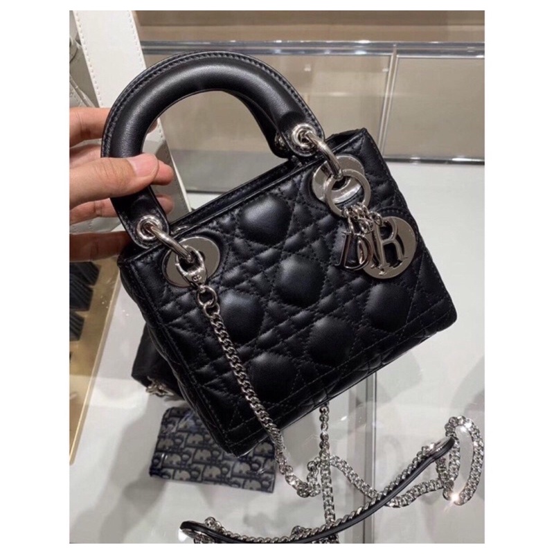 Túi Dio 3 ô khoá bạc fullbox