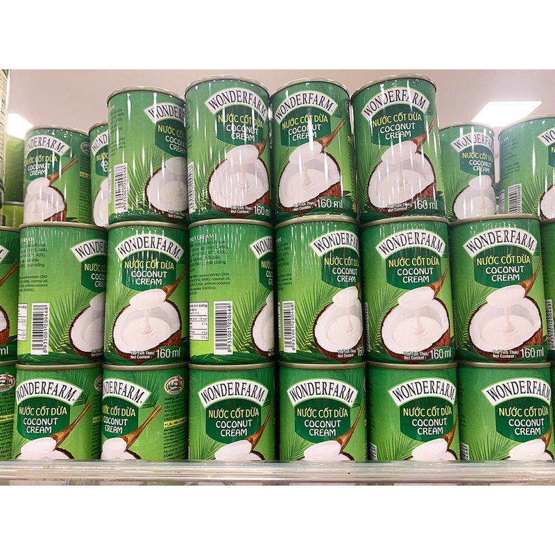 Nước Cốt Dừa Wonderfarm Coconut Cream 160ml