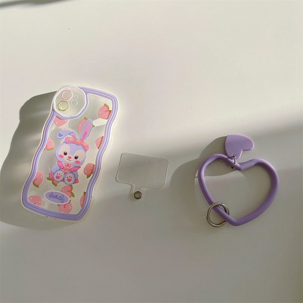 Dây Đeo Điện Thoại/Móc Khóa Balo Hình Trái Tim Nhiều Màu Đa Năng Thời Trang Cho IPhone 11/13/12