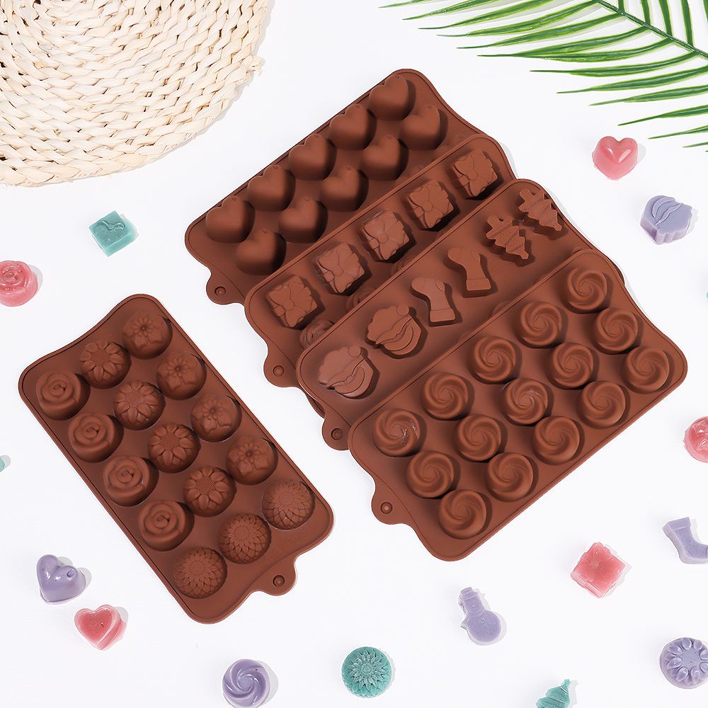 Khuôn Silicone Làm Bánh Kẹo DIY Hình Chữ Cái Trang Trí Cho Nhà Bếp