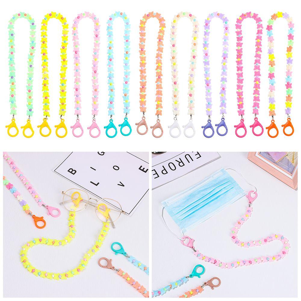 Dây Đeo Mắt Kính Bằng Acrylic Chống Trượt Hình Bướm Cho Nam Nữ