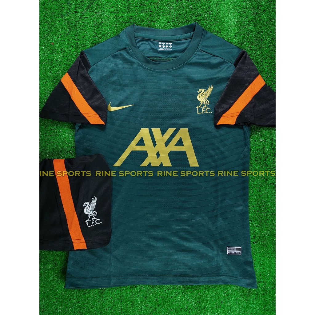 Bộ áo bóng đá liver tranning màu xanh hàng Super sân khách thailand 2022-2023 Giống thi đấu