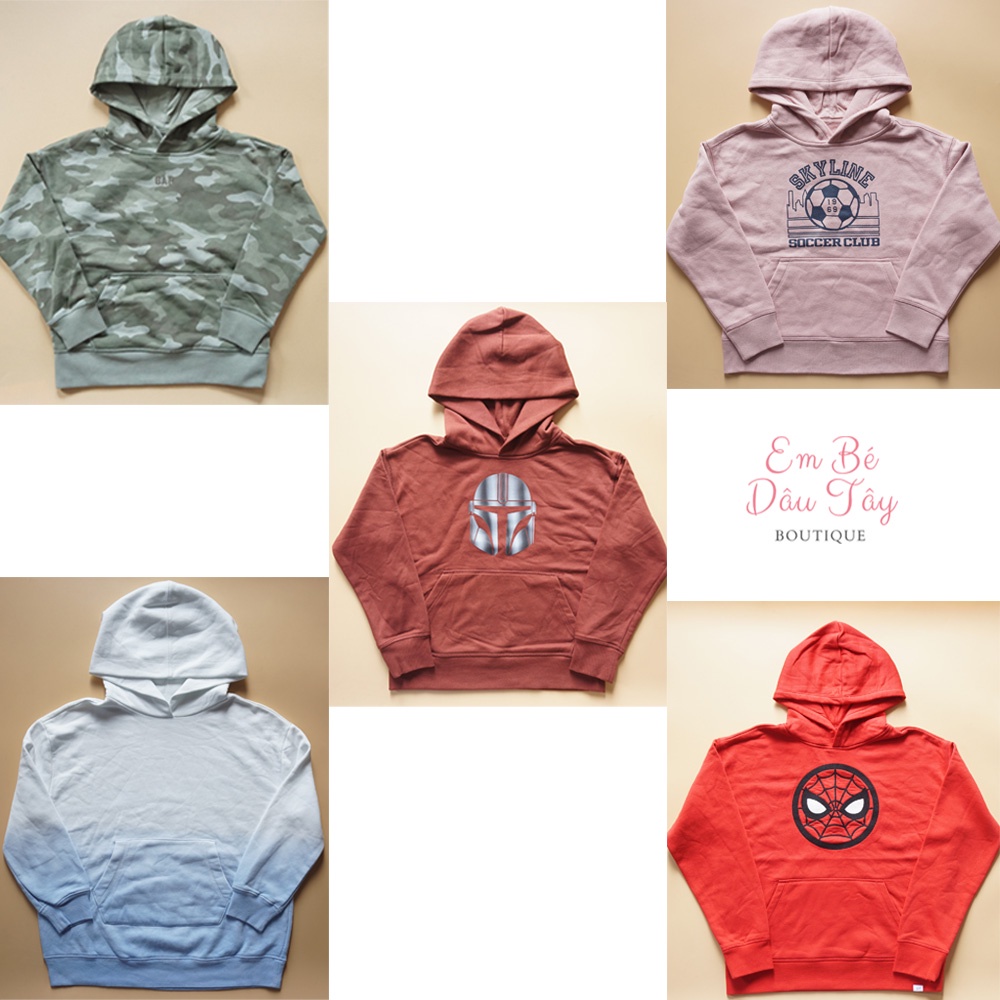 Áo nỉ bé trai Áo hoodie bé trai VNXK  | Hoodie bé trai bé gái mẫu giáo, cấp 1, cấp 2, teen, nam nữ | Áo nỉ có nón