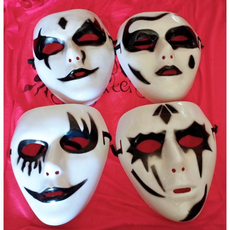 Áo choàng kèm mặt nạ vẽ, hoá trang Halloween. size trẻ em và người lớn