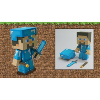 Mô hình giấy game [Minecraft] Diamond Armor Steve