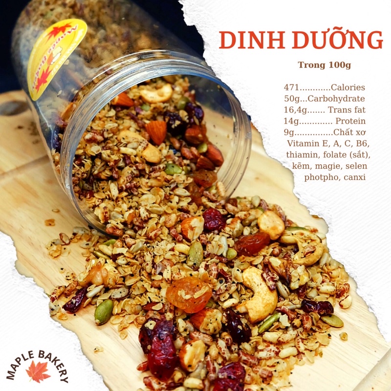 Granola siêu hạt bổ dưỡng- Gói dùng thử 100g