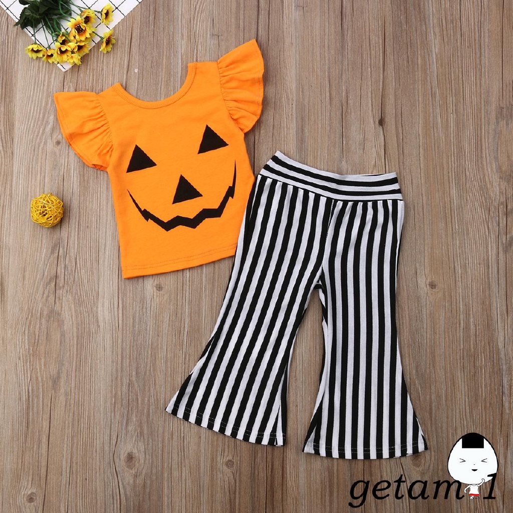 Bộ trang phục bí ngô phong cách Halloween cho bé gái chất lượng cao