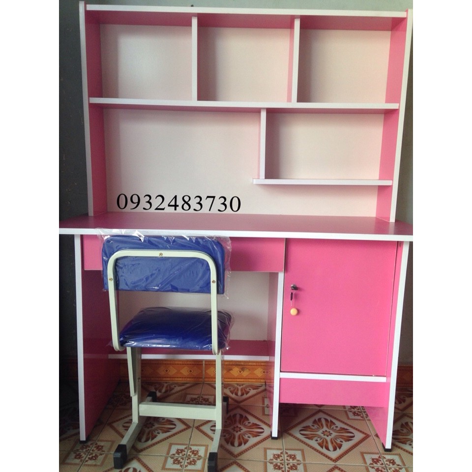 Bàn học sinh liền kệ _ngang 1m2 _new freeship hcm