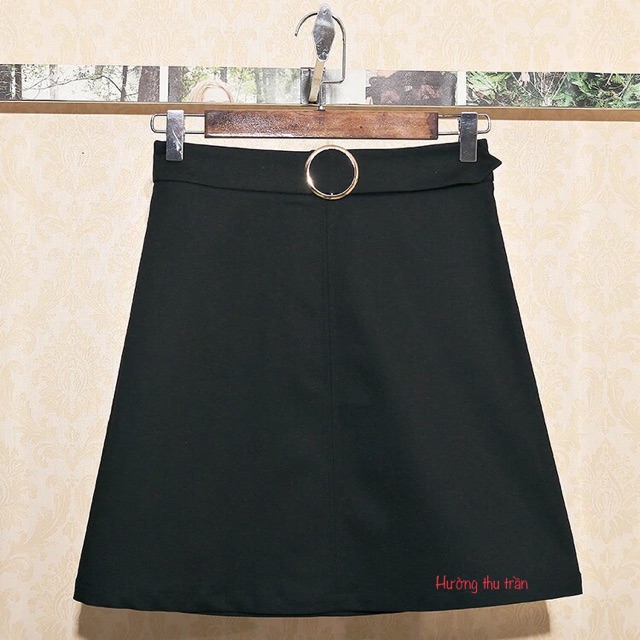 Chân váy chữ a khuy tròn thời trang công sở trên gối, chân váy chữ a trên gối | BigBuy360 - bigbuy360.vn