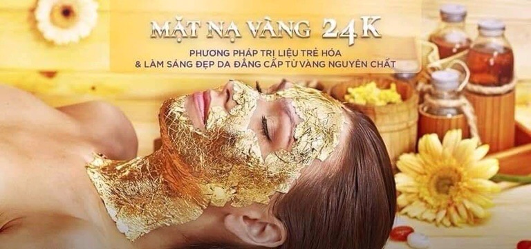 Combo 10 miếng Mặt nạ vàng lá 24k nguyên chất