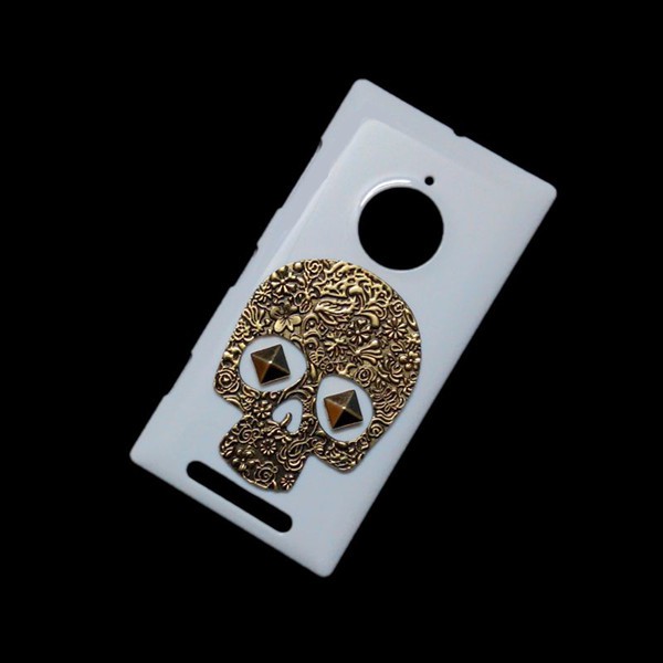 Retro Metal Skull Punk Stud Rivet Back Hard Cover Case for Nokia 3 5 6 8 Sirocco Lumia 430 530 535 540 550 620 640 XL 650 730 735 820 929 930 950 1320