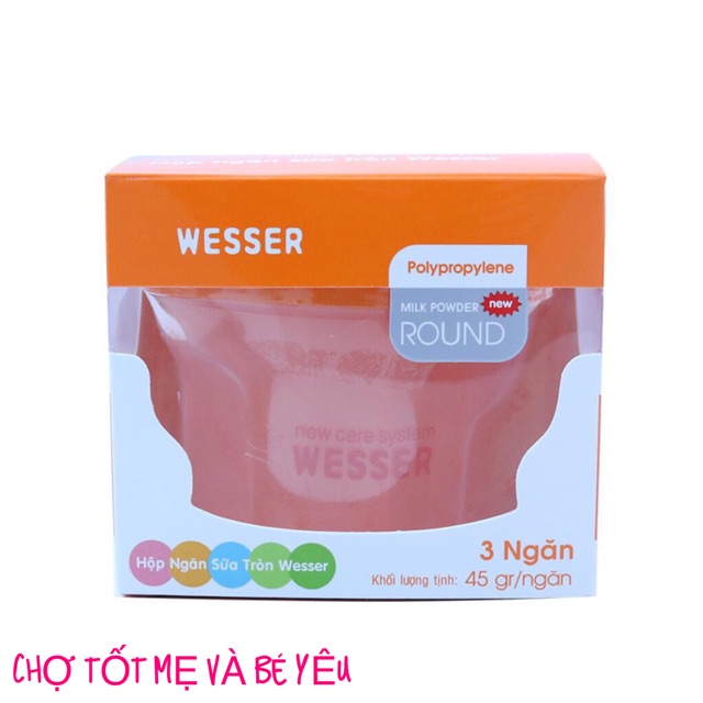 HỘP CHIA SỮA 3 NGĂN WESSER