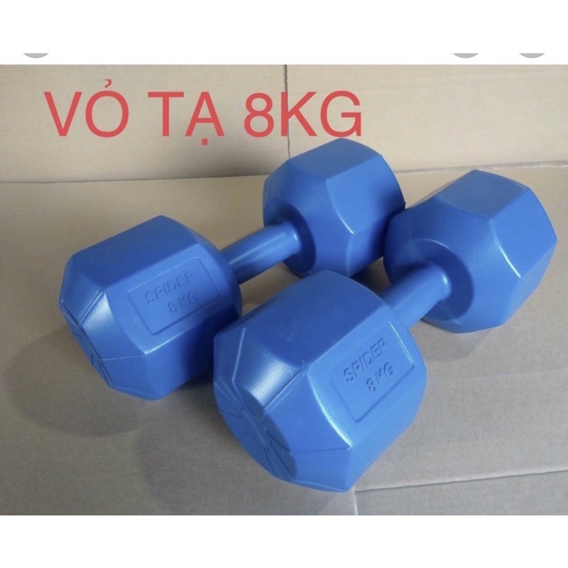 vỏ tạ nhựa bát giác 8kg ( chưa nhồi )